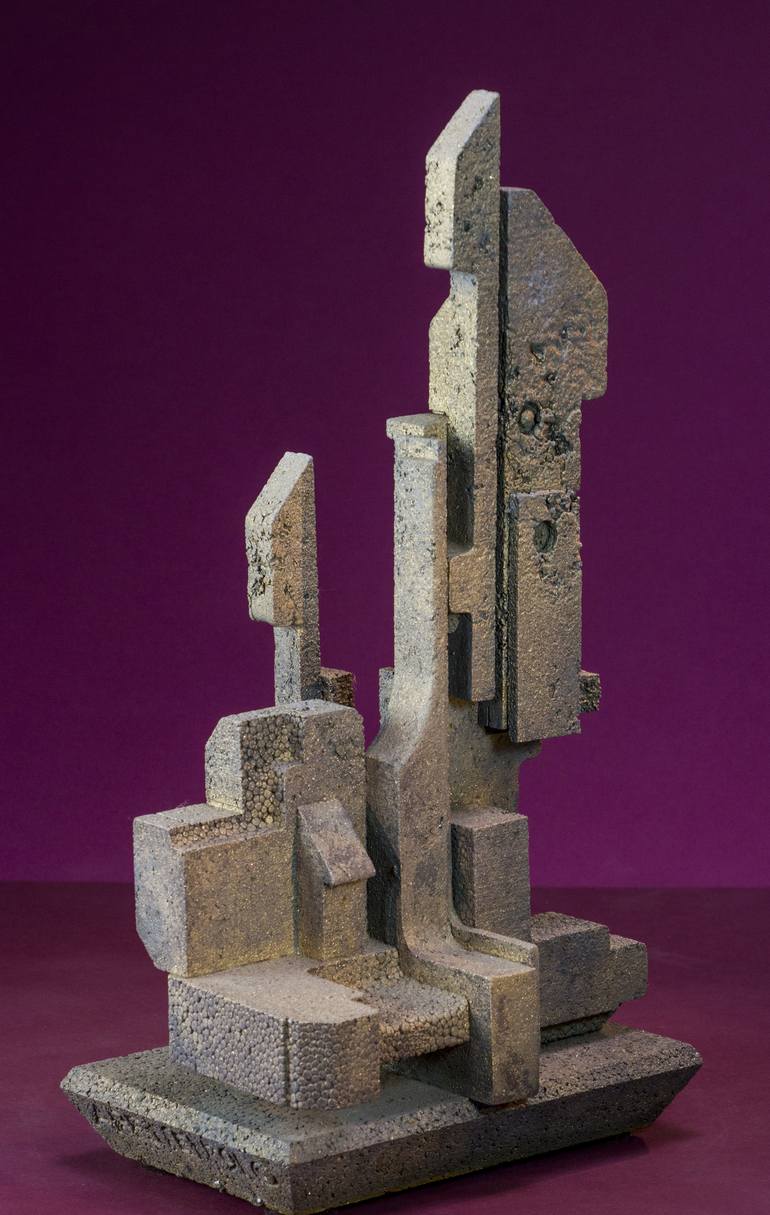 Otherworldly Monastery - Abstract Sculpture / Maquette - Print