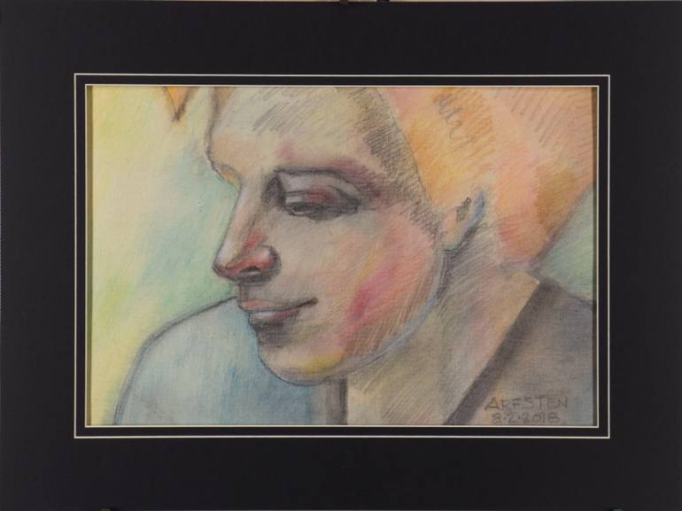 Original Expressionism People Painting by Richard Arfsten