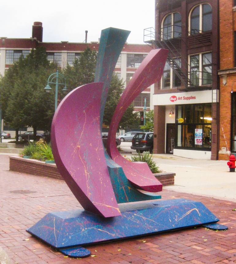 Original Cubism Abstract Sculpture by Richard Arfsten