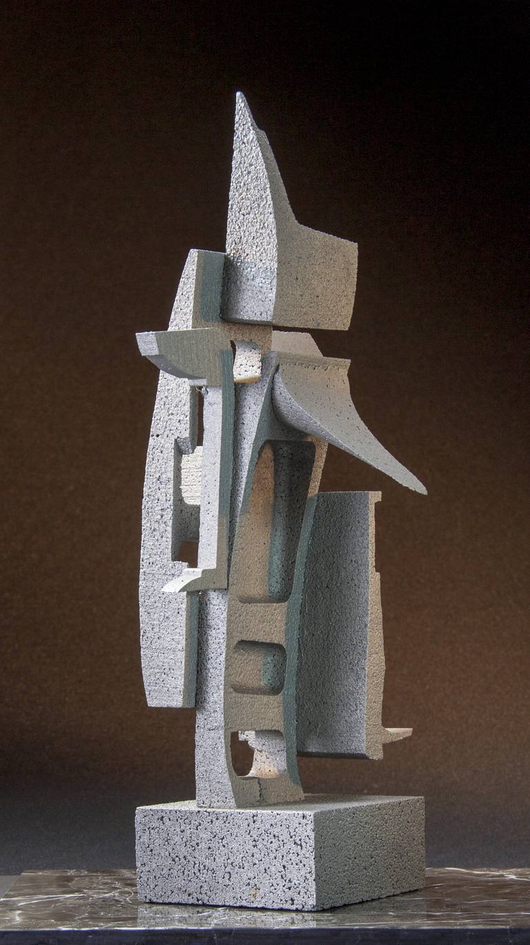 Original Cubism People Sculpture by Richard Arfsten