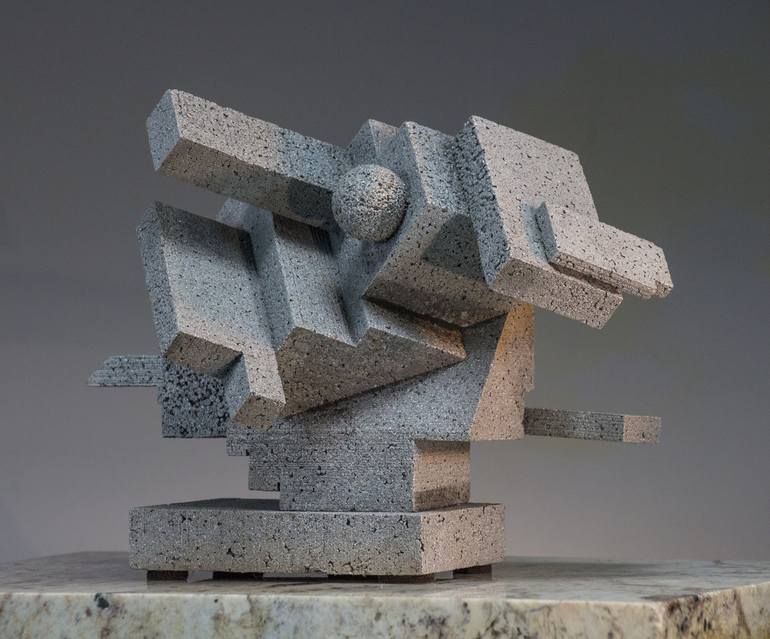 Original Cubism Architecture Sculpture by Richard Arfsten