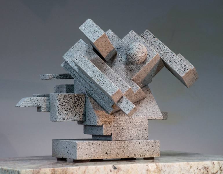 Original Abstract Architecture Sculpture by Richard Arfsten