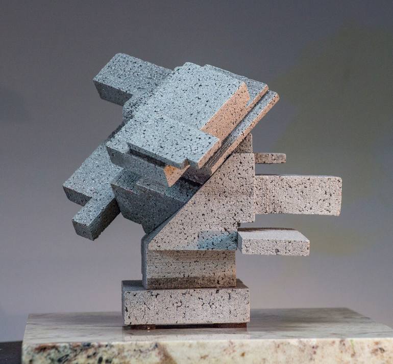 Original Abstract Architecture Sculpture by Richard Arfsten
