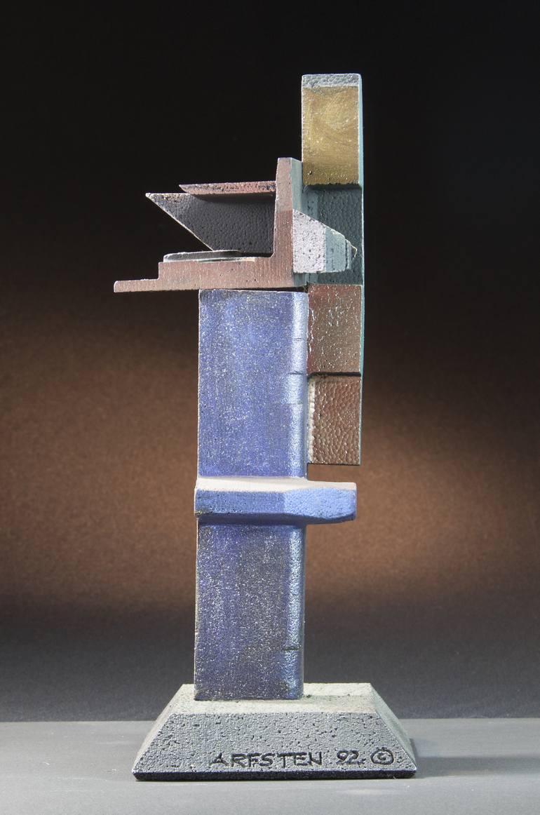 Original Abstract Architecture Sculpture by Richard Arfsten