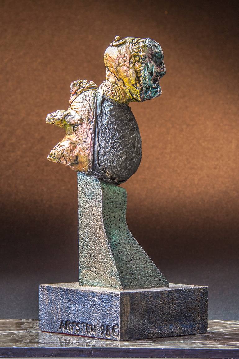 Original Abstract Expressionism Fantasy Sculpture by Richard Arfsten