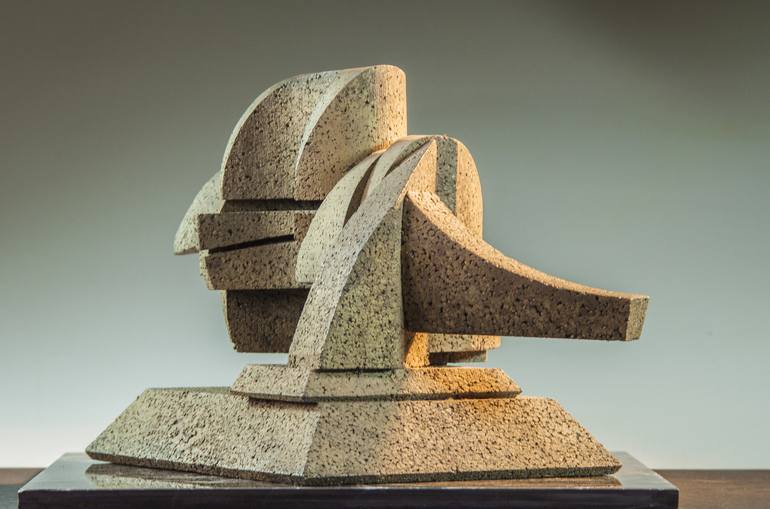 Original Cubism Abstract Sculpture by Richard Arfsten