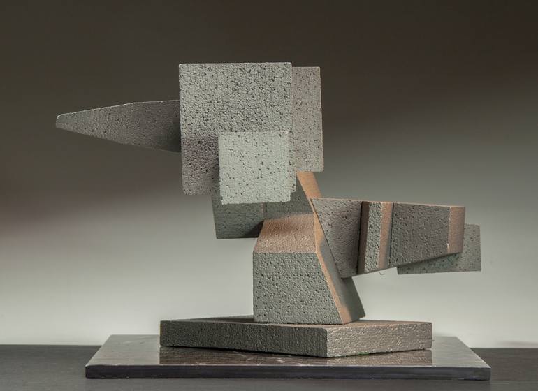 Original Cubism Abstract Sculpture by Richard Arfsten