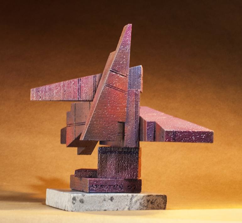 Original Cubism Abstract Sculpture by Richard Arfsten