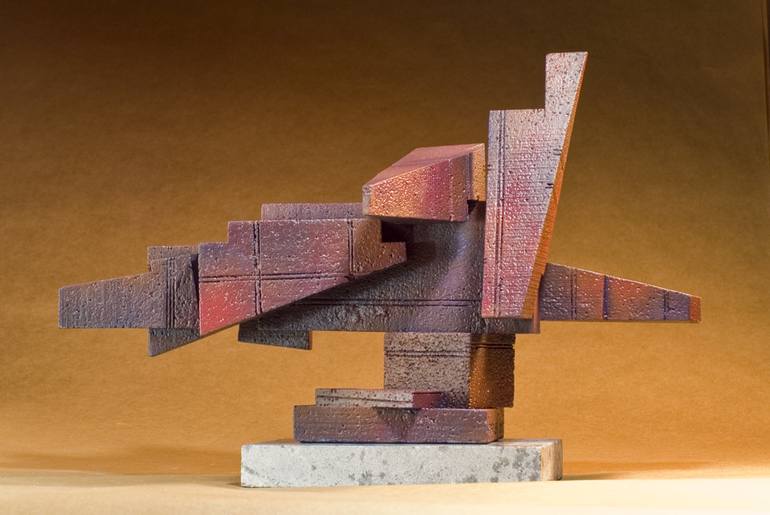 Original Cubism Abstract Sculpture by Richard Arfsten