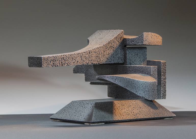 Original Cubism Abstract Sculpture by Richard Arfsten