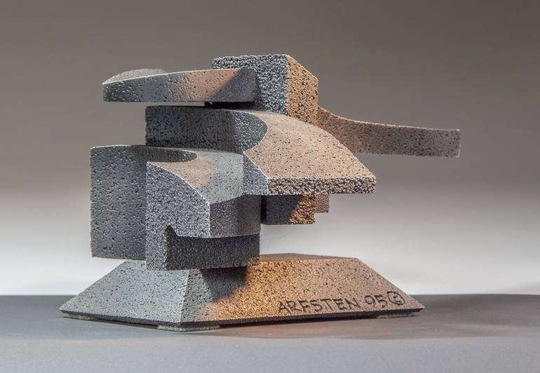 Original Cubism Abstract Sculpture by Richard Arfsten