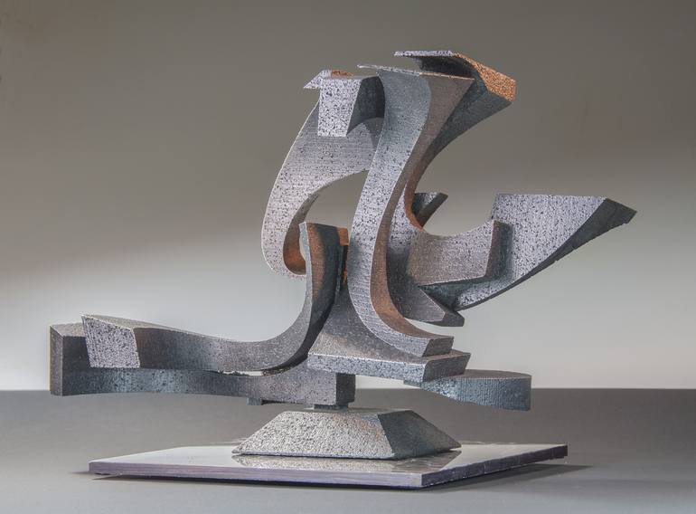 Original Cubism Abstract Sculpture by Richard Arfsten