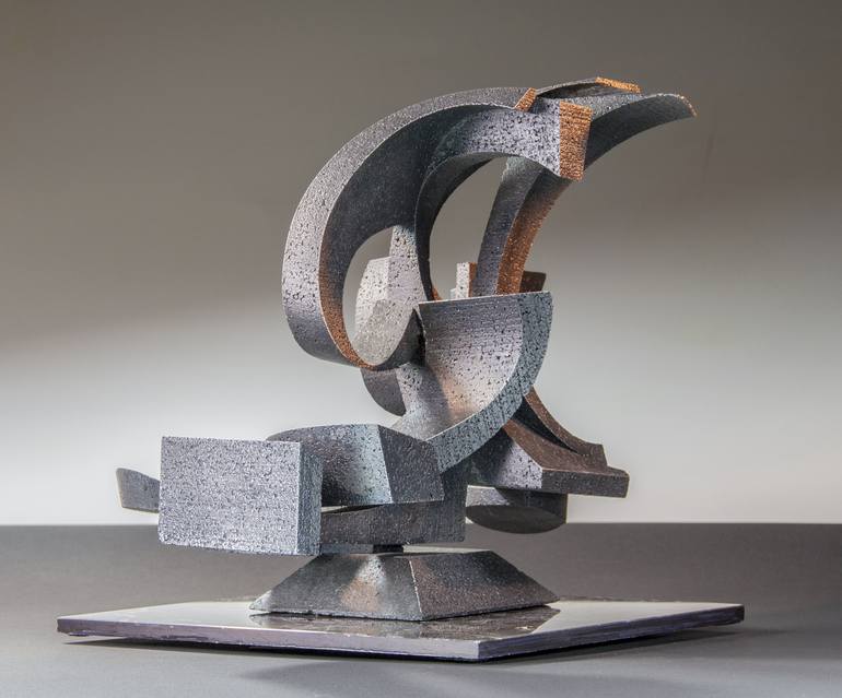 Original Cubism Abstract Sculpture by Richard Arfsten