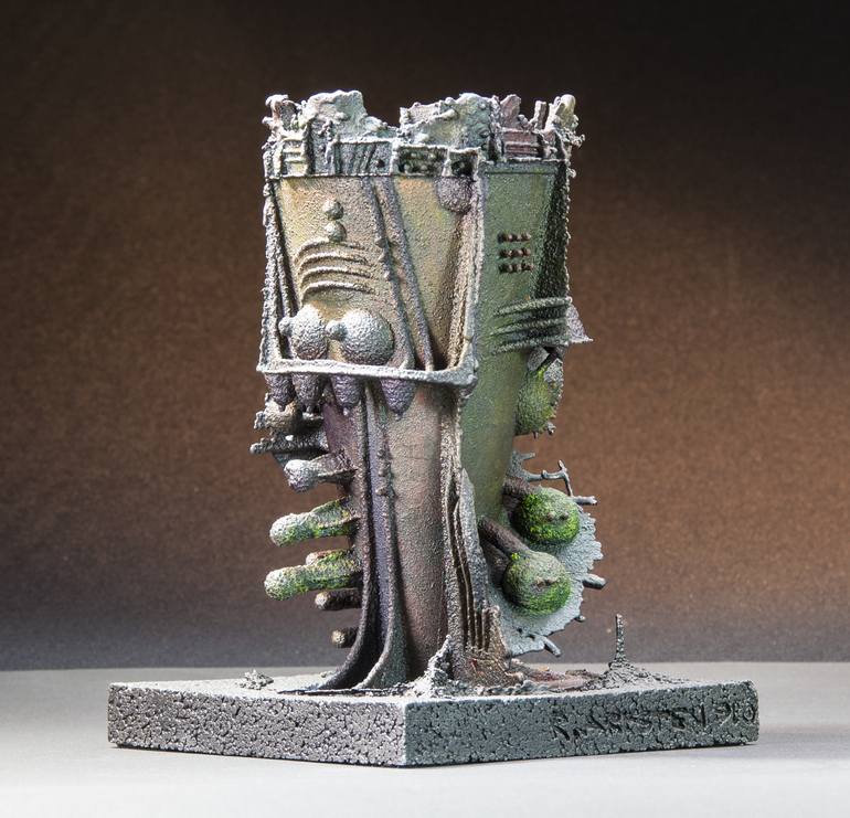 Original Surrealism Fantasy Sculpture by Richard Arfsten