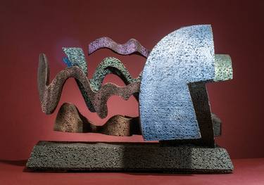 Original Cubism Abstract Sculpture by Richard Arfsten