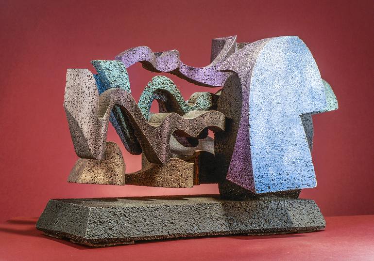 Original Cubism Abstract Sculpture by Richard Arfsten