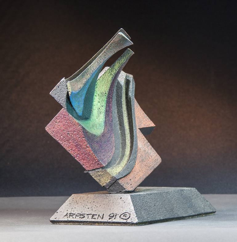 Original Cubism Abstract Sculpture by Richard Arfsten