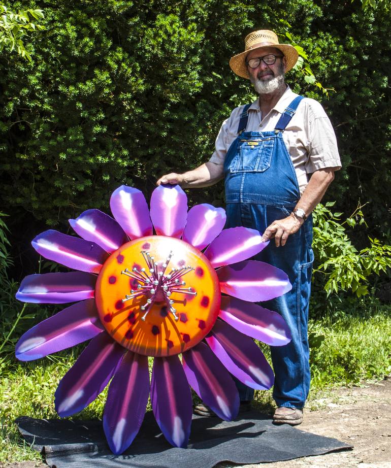 Original Floral Sculpture by Richard Arfsten