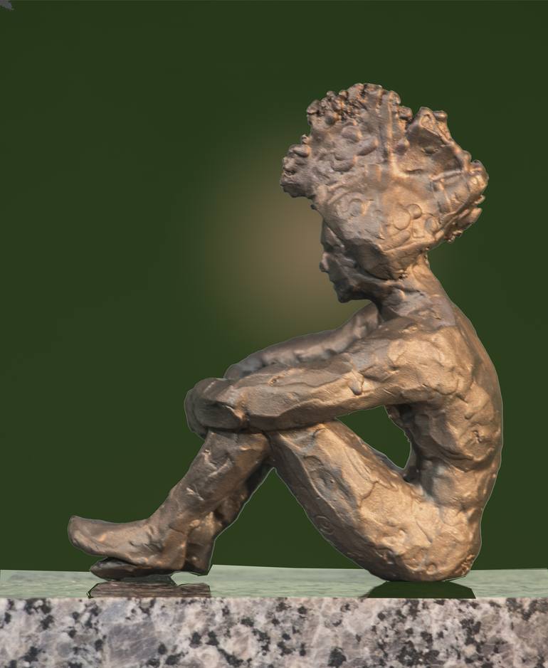 Original Figurative People Sculpture by Richard Arfsten