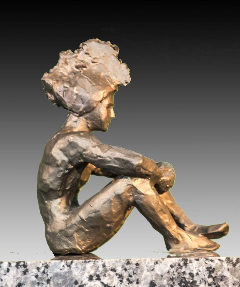 Original Figurative People Sculpture by Richard Arfsten
