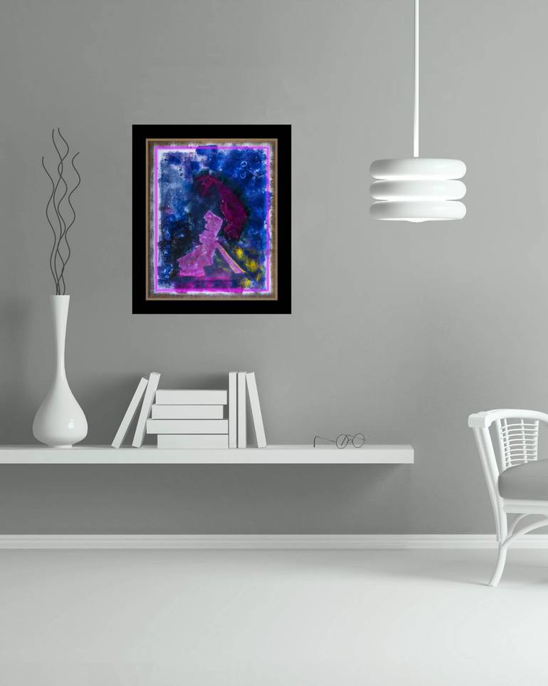Original Abstract People Printmaking by Richard Arfsten