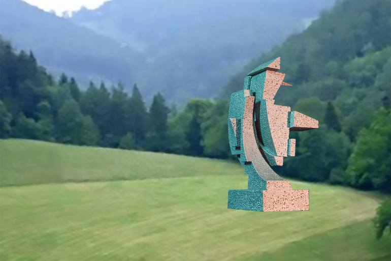 Original Conceptual Abstract Sculpture by Richard Arfsten