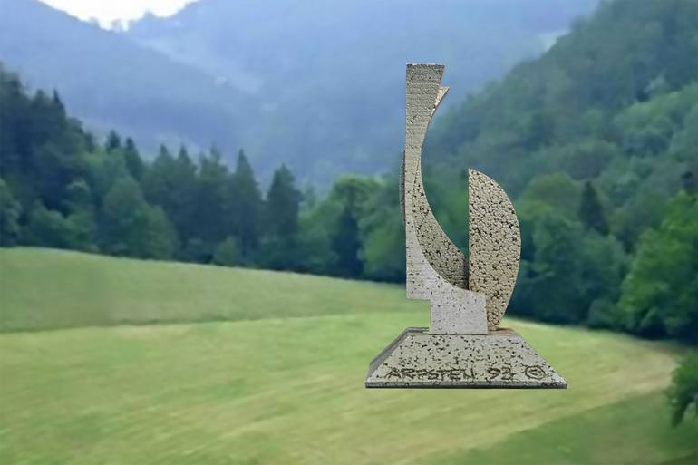 Original Conceptual Abstract Sculpture by Richard Arfsten