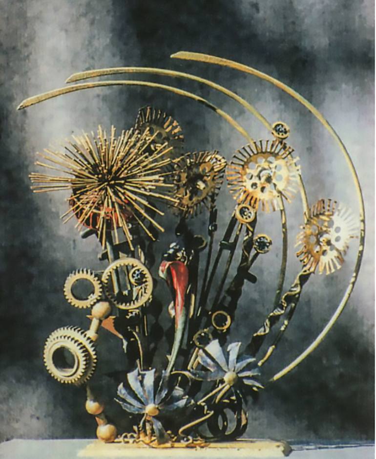 Original Abstract Floral Sculpture by Richard Arfsten