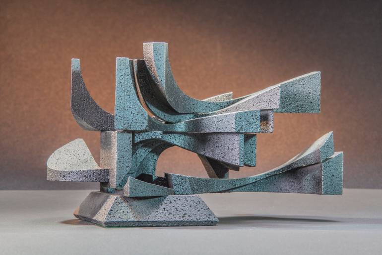 Original Abstract Politics Sculpture by Richard Arfsten