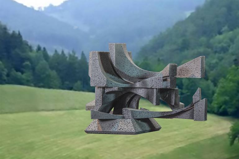 Original Abstract Political Sculpture by Richard Arfsten