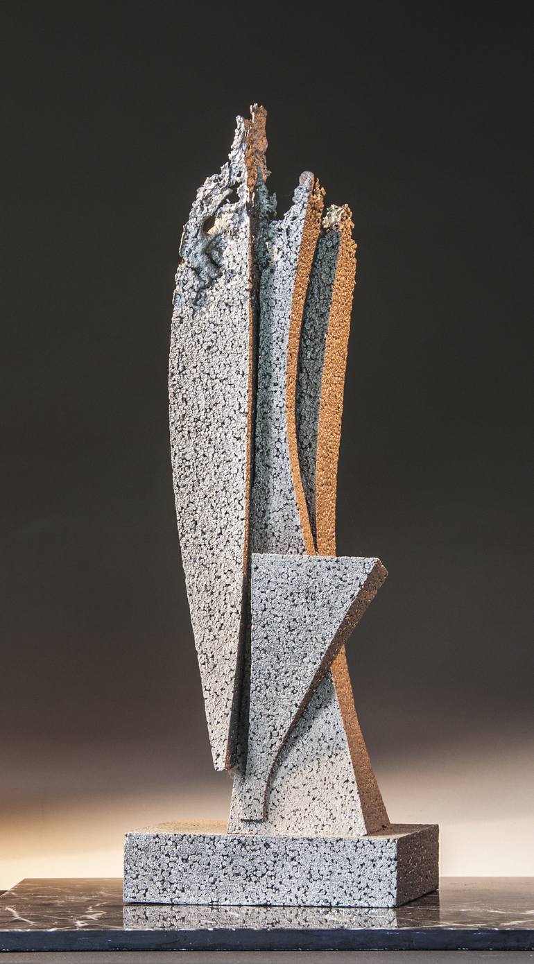 Original Abstract Floral Sculpture by Richard Arfsten