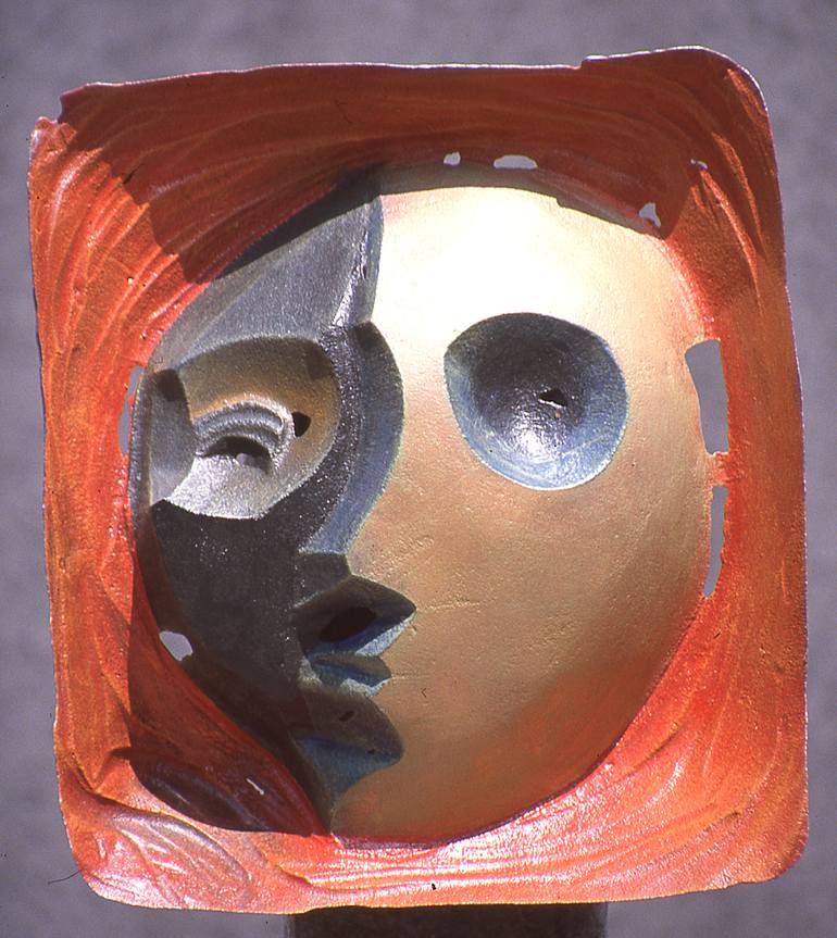 Original Abstract People Sculpture by Richard Arfsten