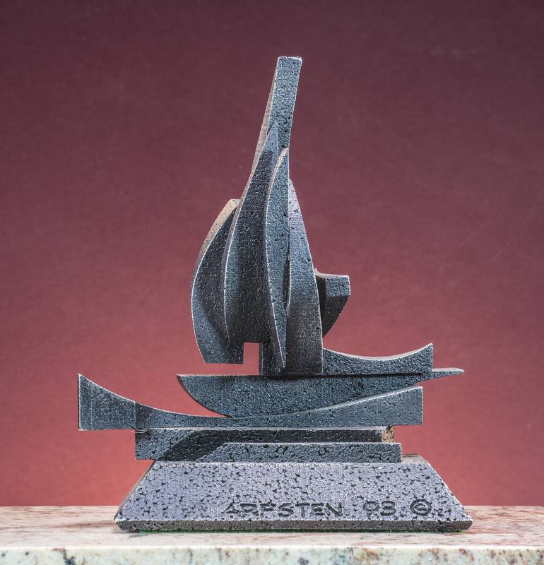 Original Abstract Boat Sculpture by Richard Arfsten