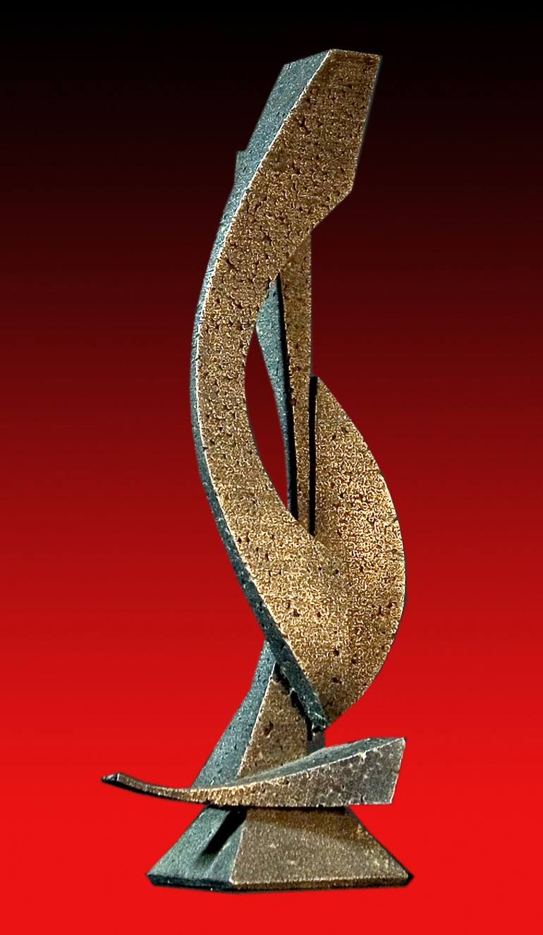 Original Cubism Abstract Sculpture by Richard Arfsten