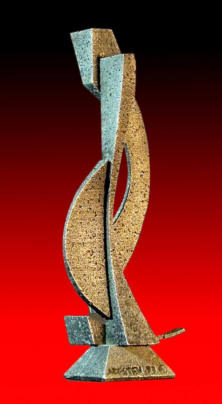 Original Cubism Abstract Sculpture by Richard Arfsten