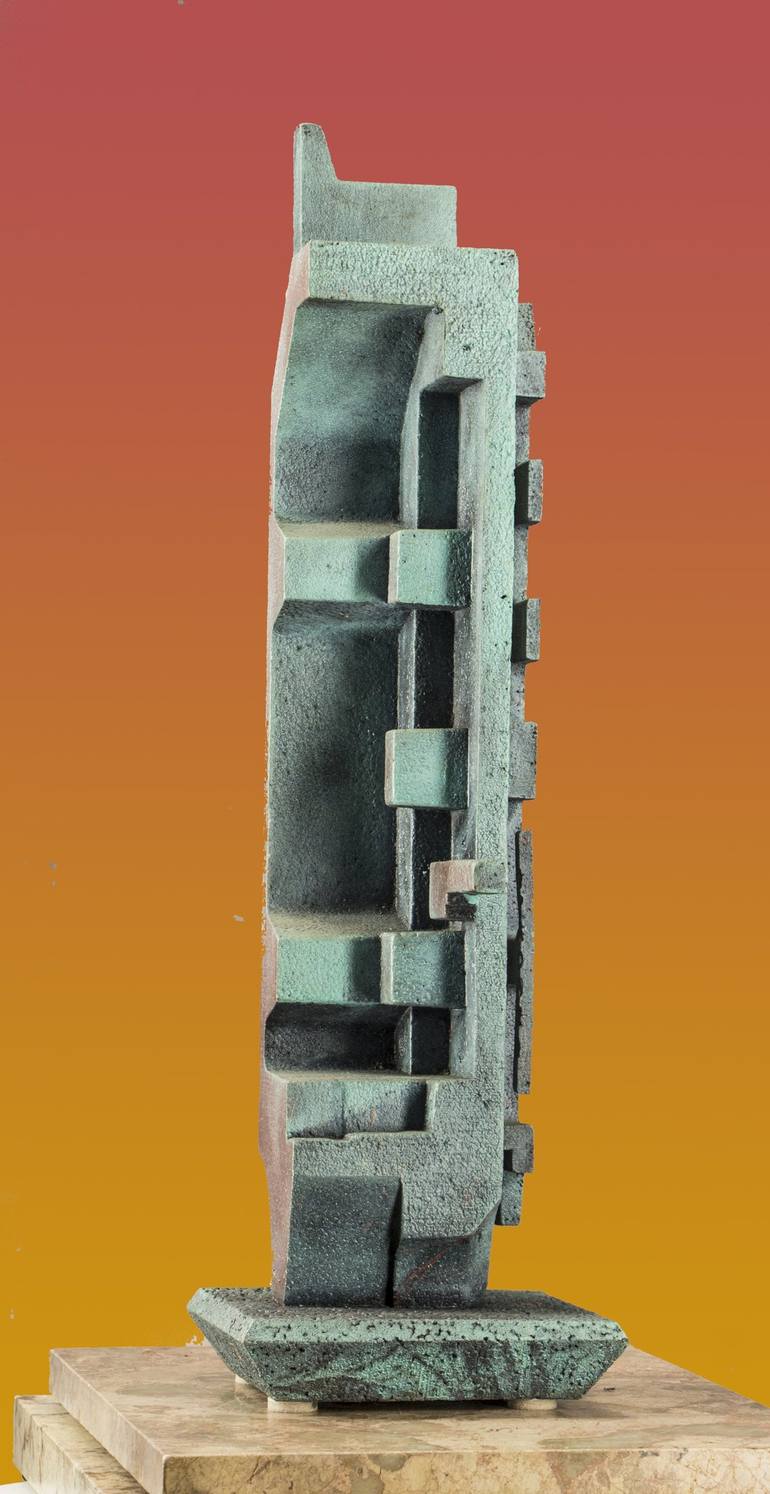 Original Abstract Architecture Sculpture by Richard Arfsten