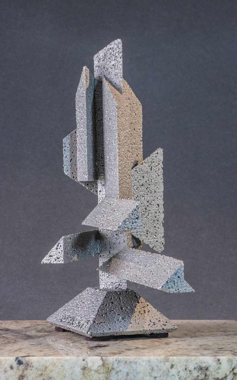 Original Cubism Abstract Sculpture by Richard Arfsten