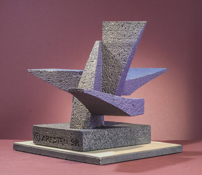 Original Abstract Architecture Sculpture by Richard Arfsten