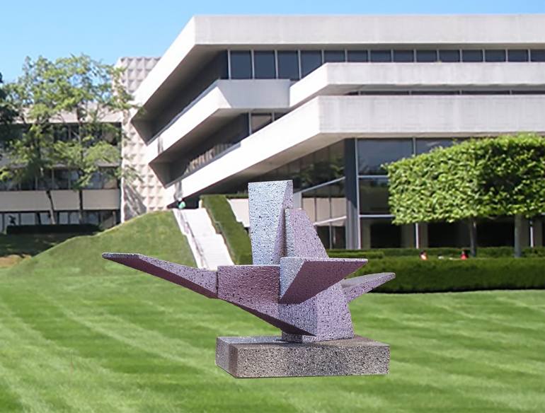 Original Abstract Architecture Sculpture by Richard Arfsten