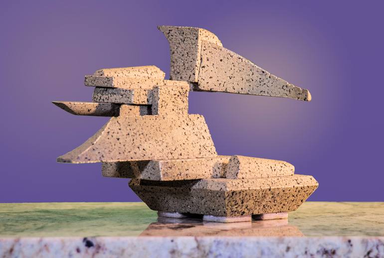 Original Abstract Expressionism Fantasy Sculpture by Richard Arfsten