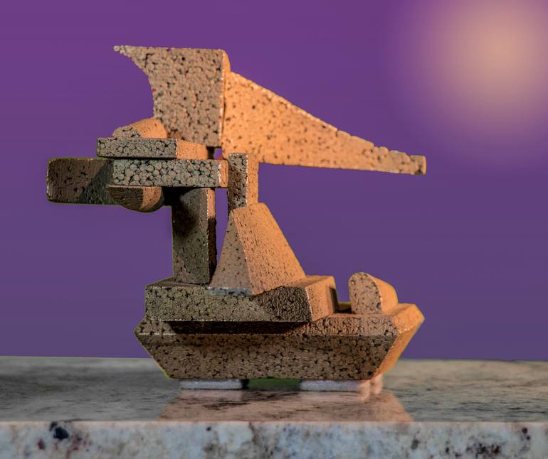 Original Abstract Expressionism Fantasy Sculpture by Richard Arfsten