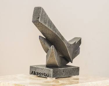 Original Cubism Abstract Sculpture by Richard Arfsten