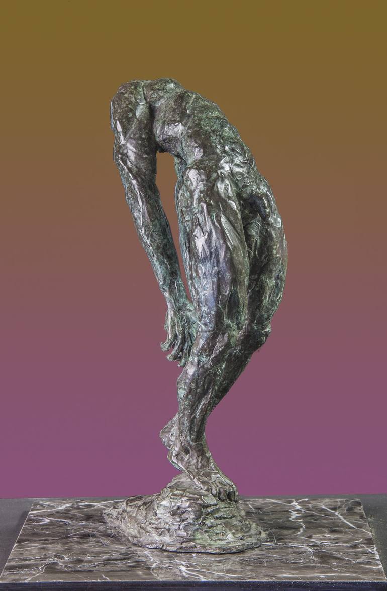 Original Figurative Nude Sculpture by Richard Arfsten