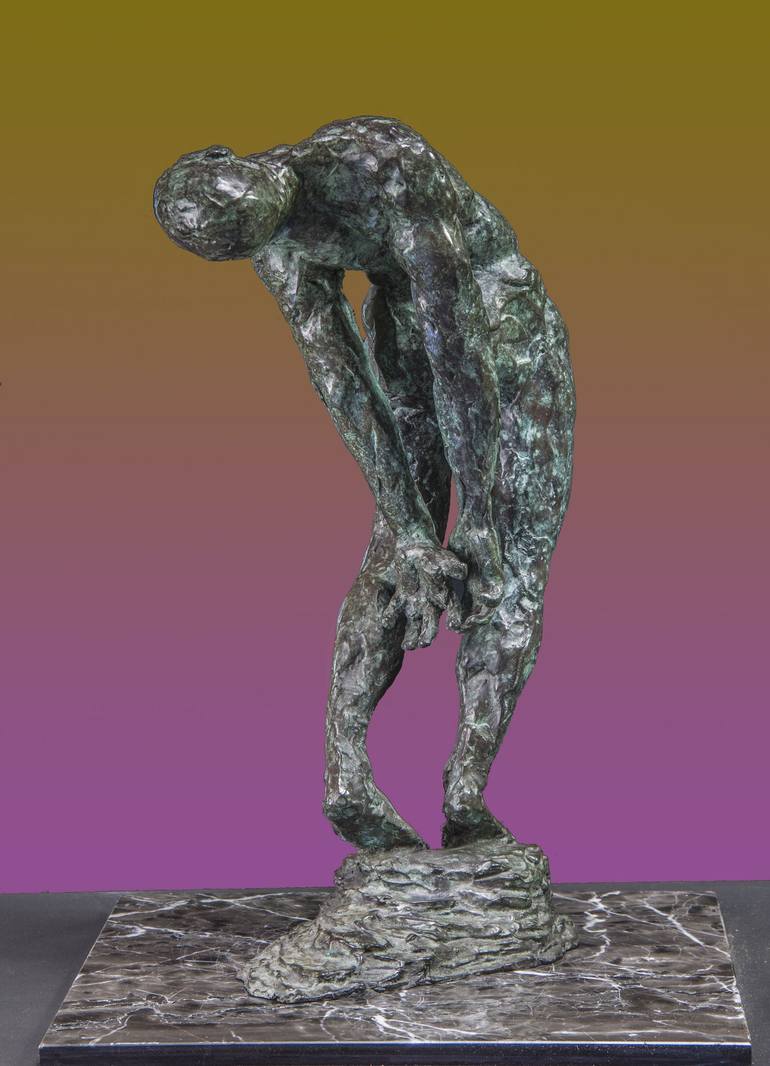 Original Figurative Nude Sculpture by Richard Arfsten