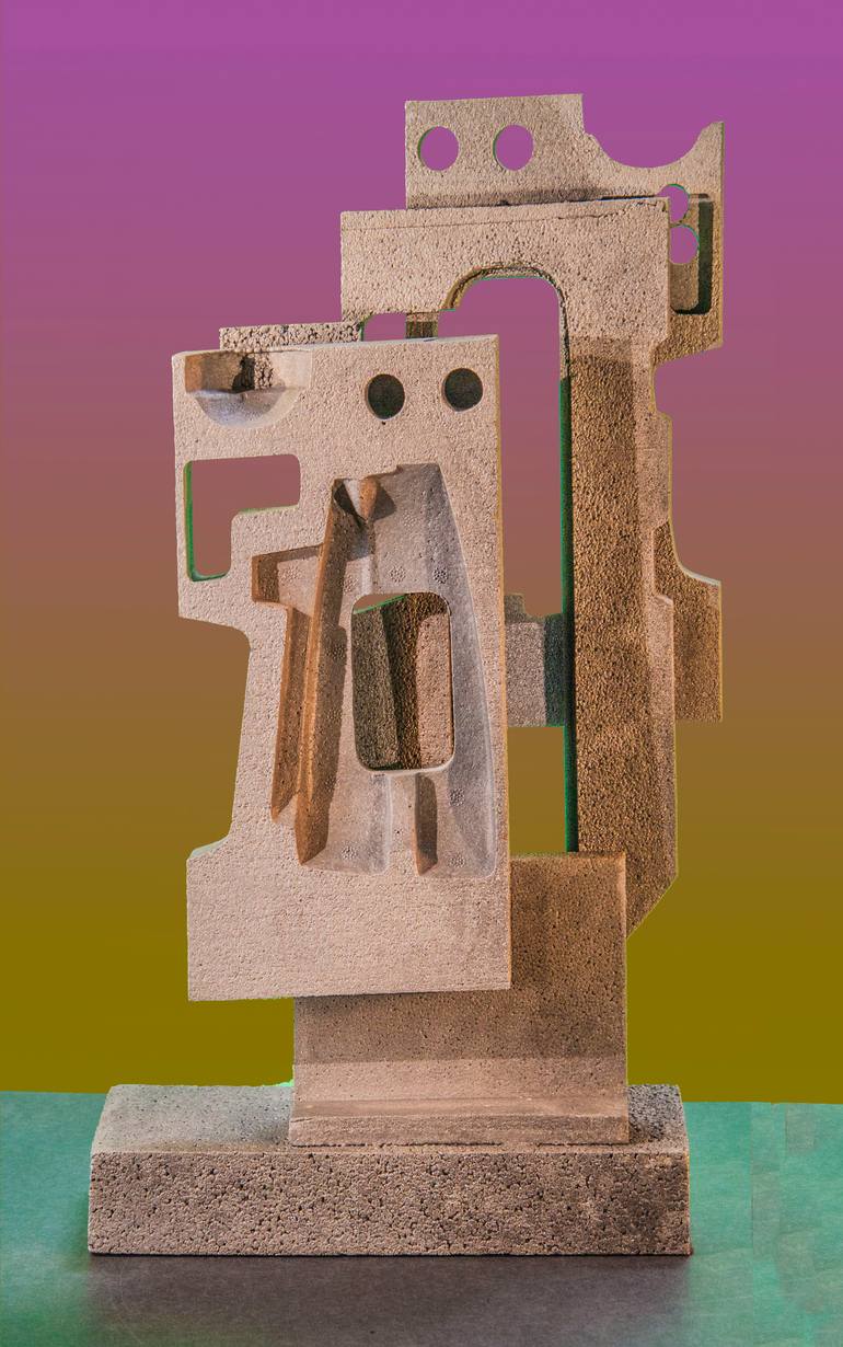 Original Abstract Expressionism Abstract Sculpture by Richard Arfsten