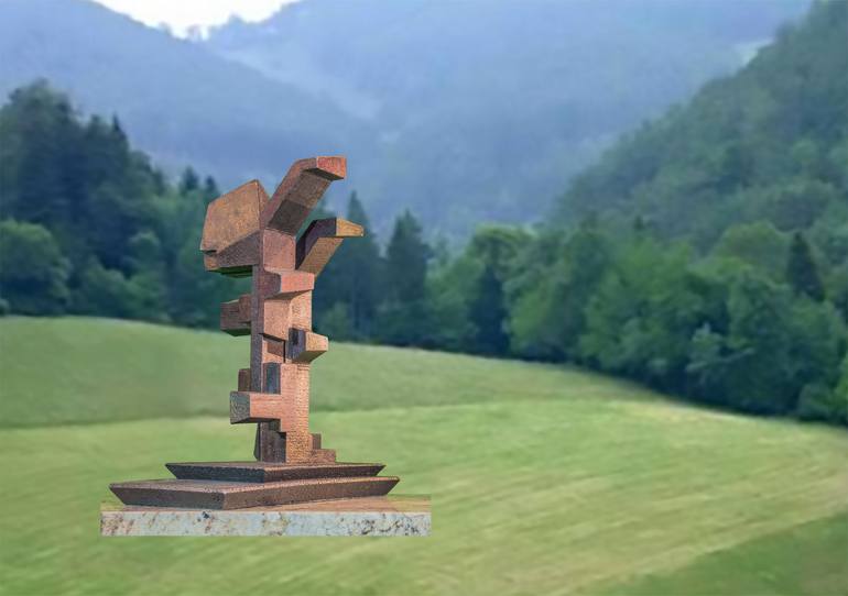 Original Abstract Expressionism Abstract Sculpture by Richard Arfsten