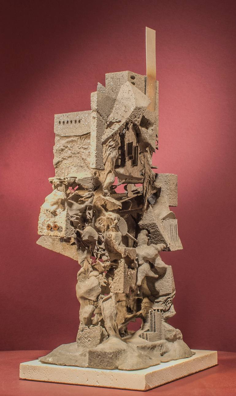 Original Abstract Expressionism Abstract Sculpture by Richard Arfsten