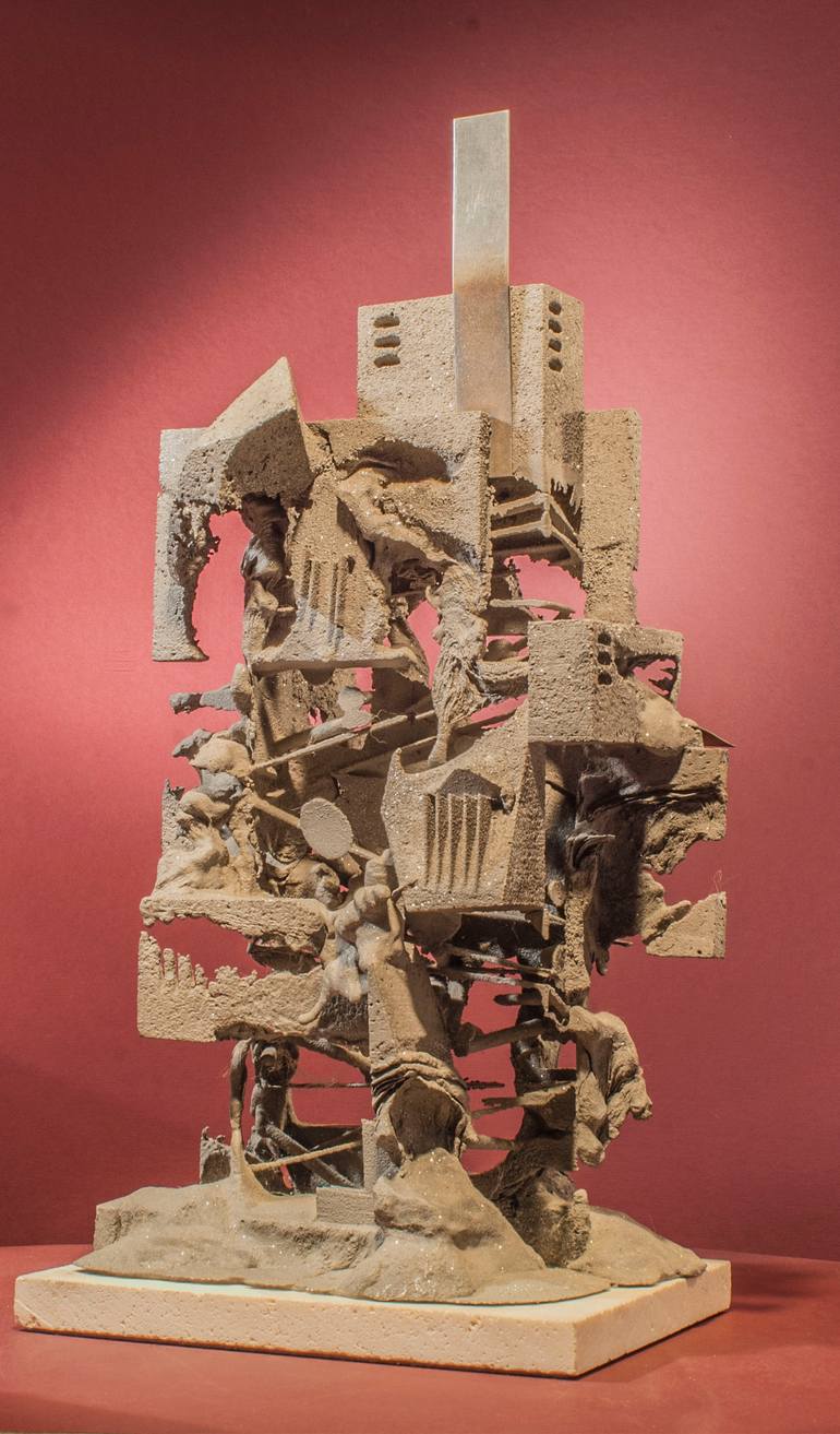 Original Abstract Expressionism Abstract Sculpture by Richard Arfsten