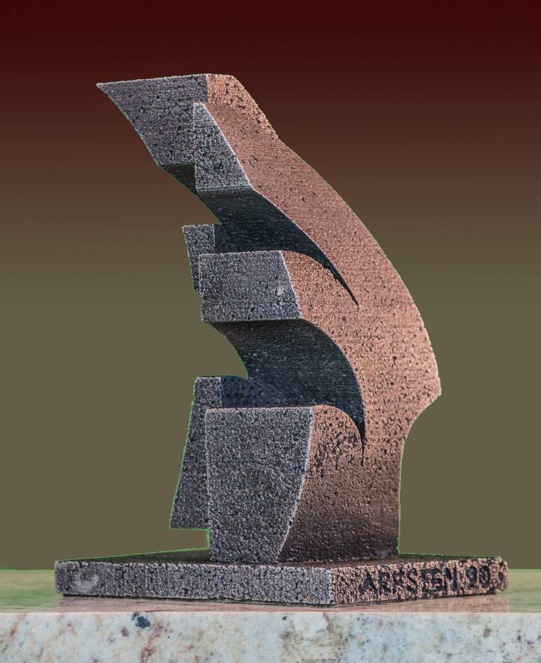 Original Cubism Abstract Sculpture by Richard Arfsten