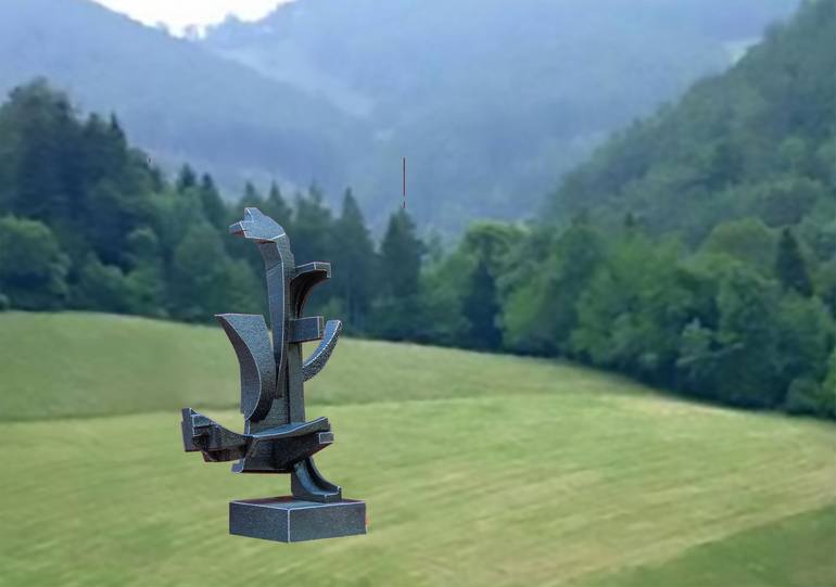 Original Abstract Fantasy Sculpture by Richard Arfsten